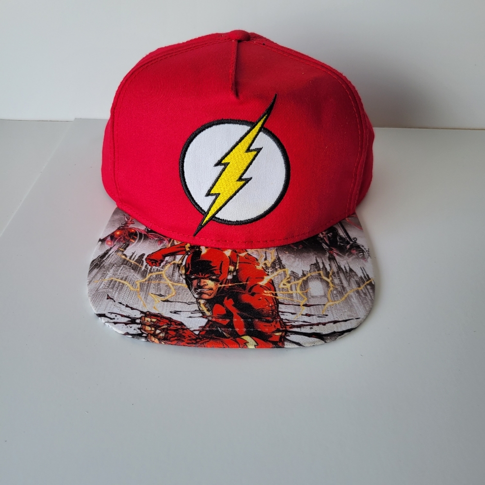DC Comics Flash Hat Snap Back Youth Adjustable